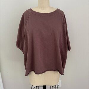 Gap Women's Soft Raglan Sweatshirt Short Sleeve Size XXL NWT